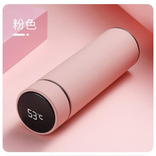 传枫 304不锈钢数显冷暖保温杯触摸LED液晶显示温度水杯热水杯商务杯 CF-605 商品图3