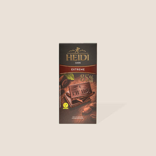 赫蒂特黑巧克力含85%可可固形物 80g 商品图0