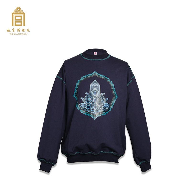 故宫博物院 海水江崖印花卫衣【预计下单后5日内发货】