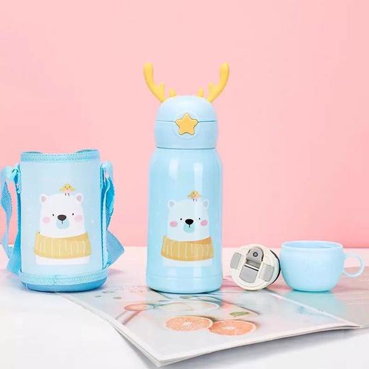 传枫 儿童保温杯热水杯鹿角杯保温壶学生杯H181 商品图3