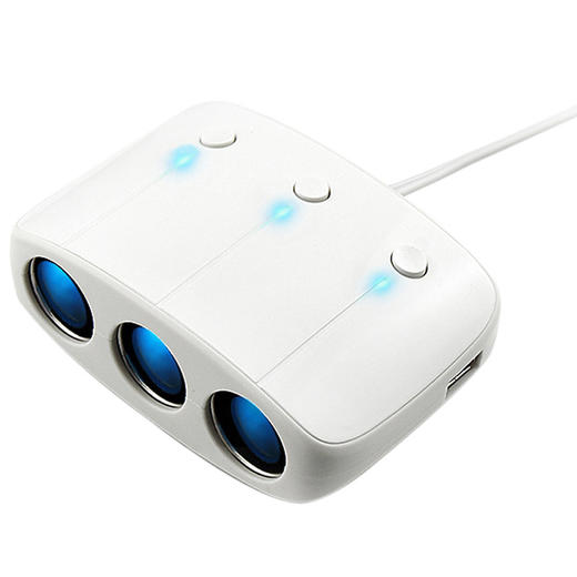 传枫 车用一拖三USB电源充电器 CF-401 商品图1