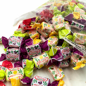 【中欧班列精选】WWJ俄罗斯进口四色水果奶糖KDV水果味混合软糖 1000G