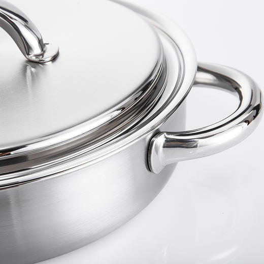 韩国QUEEN SENSE不锈钢三层附底导热平底汤锅 商品图4