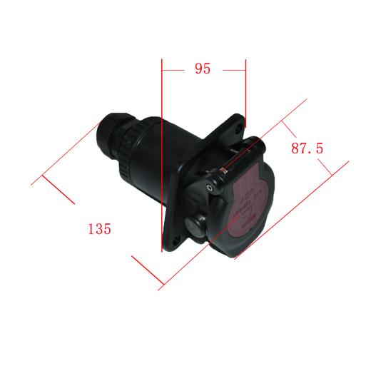 七芯插座ABSEBSISO763824V7P主挂连接线电源线插座积架宝威 141070（包邮） 商品图0
