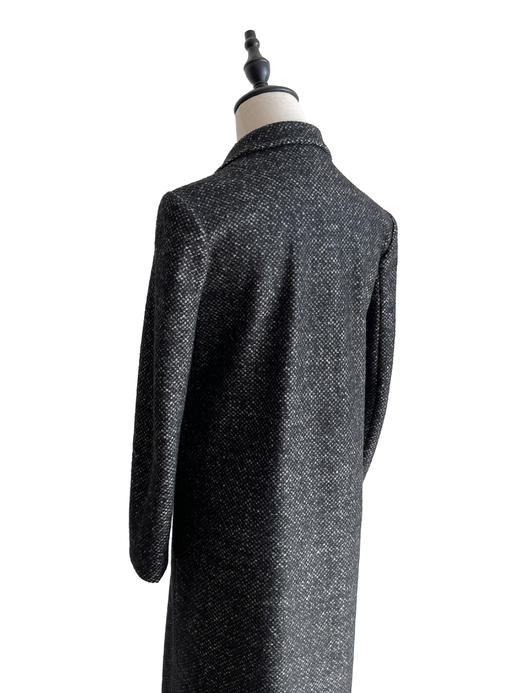 TYNVIE 复古小翻领修身长大衣 商品图5