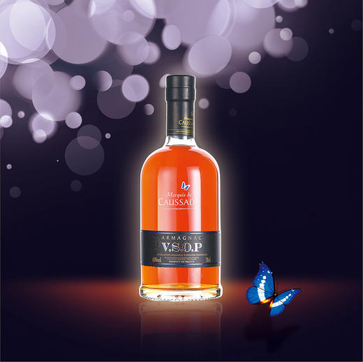 【有税版】蓝蝶雅文邑VSOP 700ml【赠送：烟灰缸*1个】 商品图6