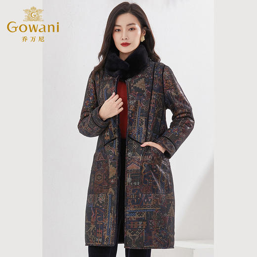 乔万尼新品美利奴羊毛皮大衣重磅貂毛保暖EI4P695 商品图2