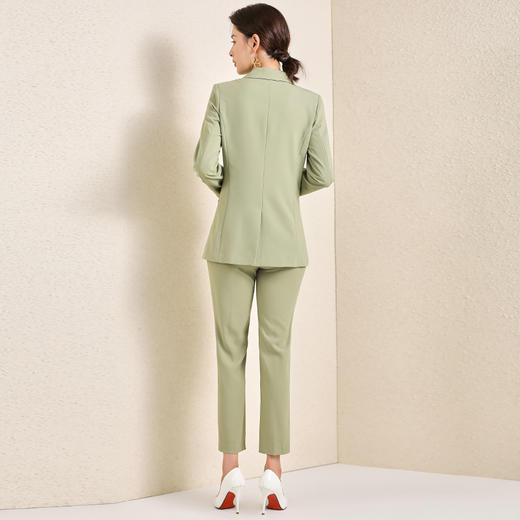 早秋两件套宽松版廓形休闲西装外套女秋款chic小个子职业套装短款 商品图4