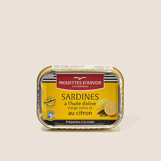 艾沃油浸沙丁鱼罐头（柠檬味） 115g 商品图0