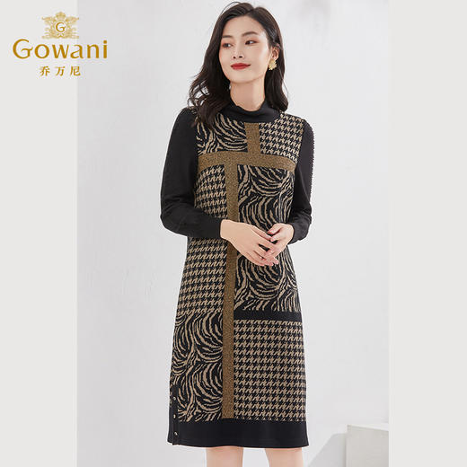 【100%绵羊毛】乔万尼冬新款毛呢连衣裙EI4E522 商品图1