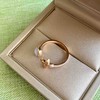 高冰种翡翠蛋面开口笑戒指18k玫瑰金镶嵌 商品缩略图6