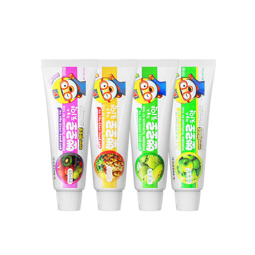 【YZ】韩国Pororo啵乐乐儿童宝宝防蛀牙膏宝露露口腔清洁低氟3-12岁 商品图0