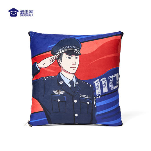 【蜀黍家文创抱枕被】抱枕被子两用亲肤透气 商品图3