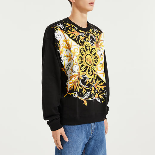 VERSACE 范思哲  男士Barocco Acanthus印花卫衣A87477 A231242 商品图1