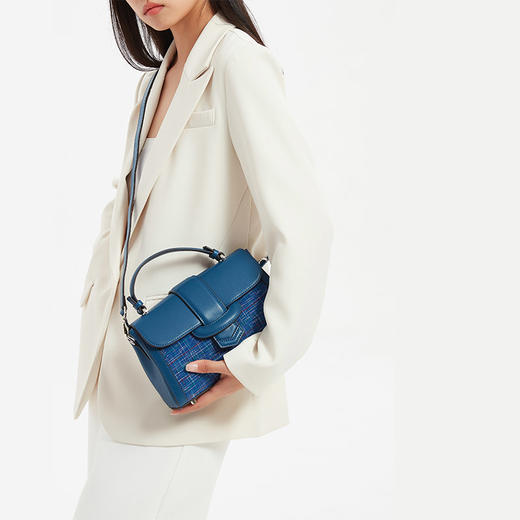 【七夕爆款推荐】饮水鸟囧囧有神系列 非遗侗族手织布牛皮包 商品图8