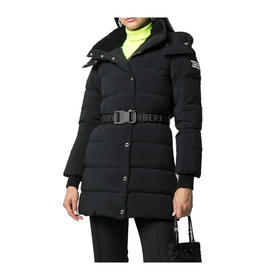 【二】BURBERRY 博柏利 女士弹力尼龙羽绒服 黑色 8021978 A1189