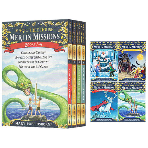 神奇树屋梅林的任务1-4册 英文原版 Merlin Mission 1-4 The Magic Tree House 29-32 进口儿童桥梁章节冒险小说 商品图3