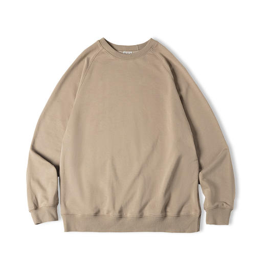 马登工装 复古水洗毛圈布圆领卫衣内搭打底衫T恤叠穿套头男秋冬 商品图6