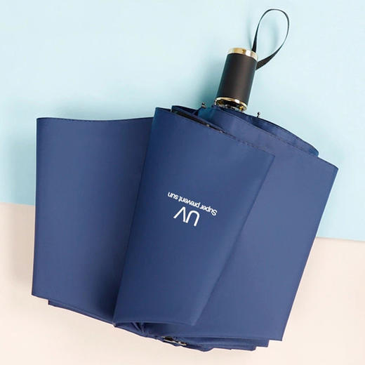 传枫 UV晴雨伞 三折叠手动伞 黑胶防晒 晴雨两用伞 CF-1122 商品图1