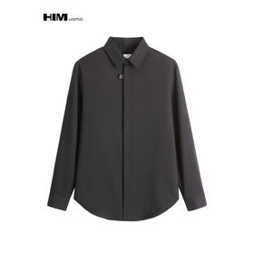 HIM漢崇  通勤商务修身微弹长袖衫男宴会婚礼职业正装衬衣2025秋季