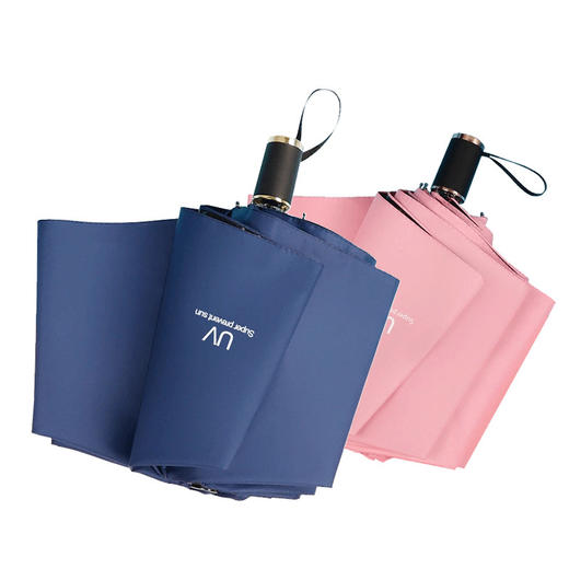 传枫 UV晴雨伞 三折叠手动伞 黑胶防晒 晴雨两用伞 CF-1122 商品图2