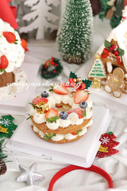 圣诞泡芙花环（四寸） 商品图1