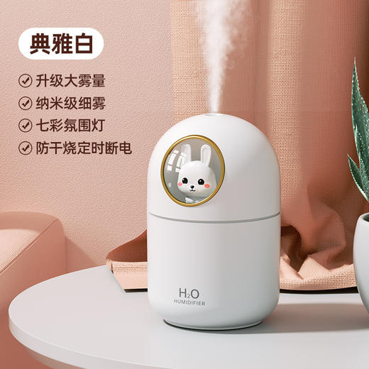 【静音加湿 陪伴从不打扰】新款USB鹿角加湿器 办公家用迷你桌面加湿器雾化器便携车载补水仪 商品图10