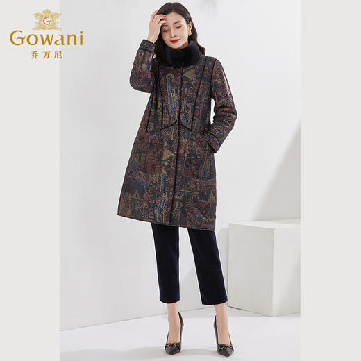 乔万尼新品美利奴羊毛皮大衣重磅貂毛保暖EI4P695 商品图3