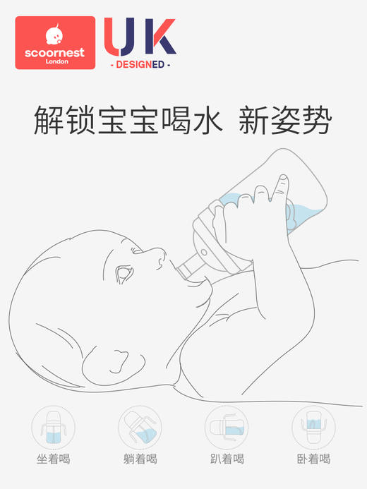 科巢儿童吸管杯喝奶专用1-3岁奶粉瓶ppsu喝水喝奶大宝宝奶瓶耐摔 商品图2