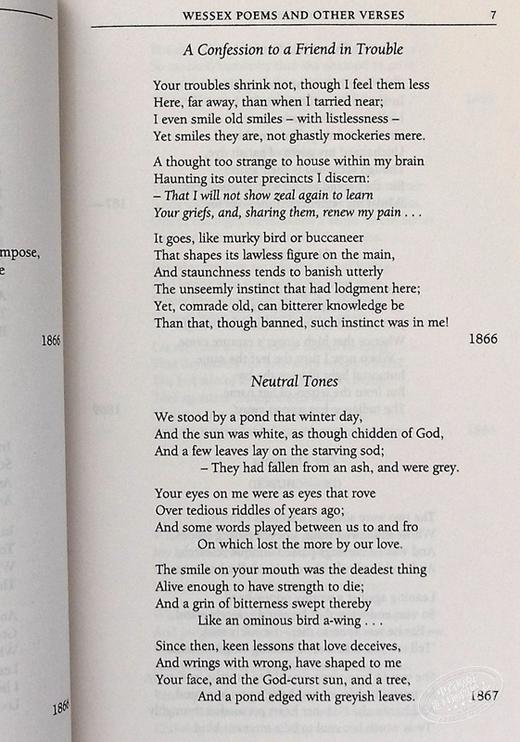 预售 [英文原版]The Collected Poems of Thomas Hardy诗集 商品图5