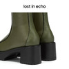 lost in echo 原创设计师品牌 方头牛皮拼接弹力靴 商品缩略图4