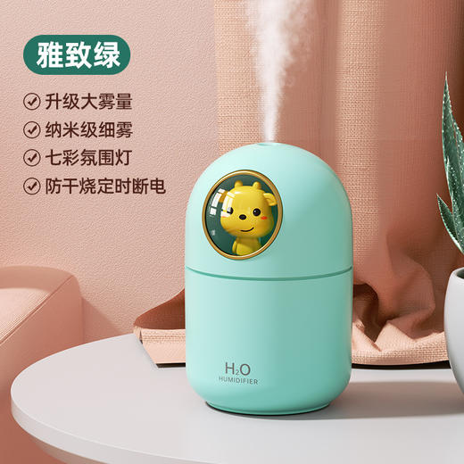 【静音加湿 陪伴从不打扰】新款USB鹿角加湿器 办公家用迷你桌面加湿器雾化器便携车载补水仪 商品图13