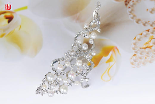 [ 巴黎歌剧院 ]  淡水珍珠胸针 商品图1