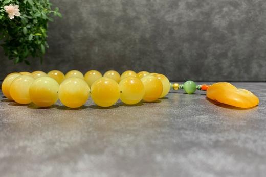 【御珠宫坊·传藏系列】新疆糖黄玉手持珠 商品图1