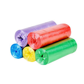 传枫 彩色家居加厚垃圾袋5卷混色装 CF-005