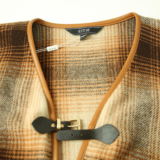 EITIE爱特爱冬季新款复古时髦个性斗篷显瘦大衣外套6814509 商品图5