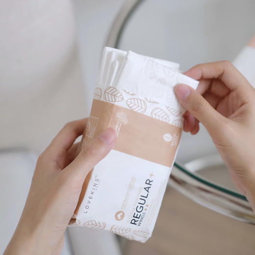 lovekins澳洲纯棉无刺激卫生巾 商品图2