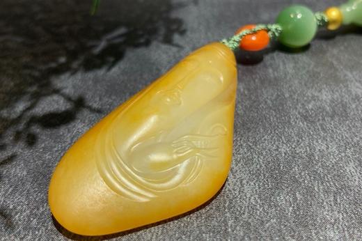 【御珠宫坊·传藏系列】新疆糖黄玉手持珠 商品图7