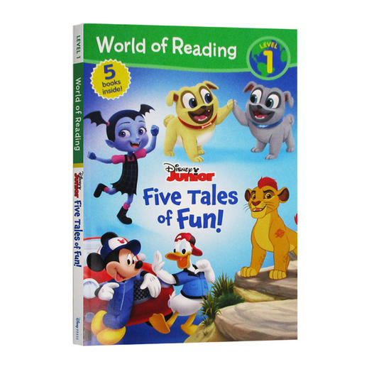 迪士尼阅读世界5合1故事集 英文原版 Disney Junior Five Tales of Fun 英文版儿童英语分级阅读读物 进口原版书籍 商品图0