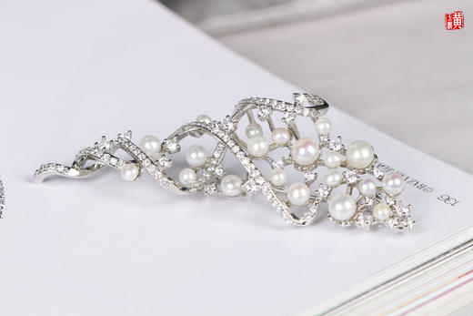 [ 巴黎歌剧院 ]  淡水珍珠胸针 商品图0