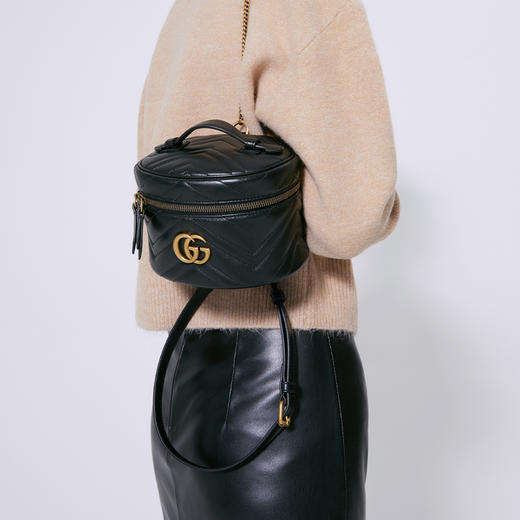 GUCCI 古驰 Gucci女包 新品 女士GG Marmont系列GG标识迷你单肩包 598594 DTDCT 商品图0