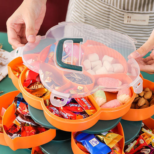 双层花瓣型旋转创意果盘sp 商品图6