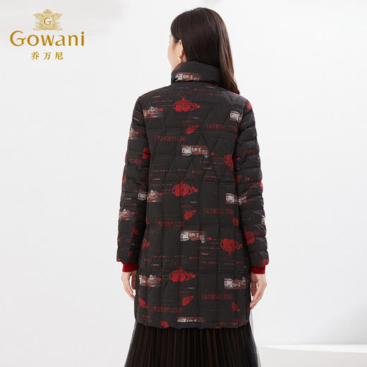 乔万尼新款羽绒服白鸭绒复古高级设计感保暖双面穿EI4T607 商品图4