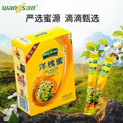 汪氏蜂蜜 洋槐蜜240g 小包装12g*20条 商品图1