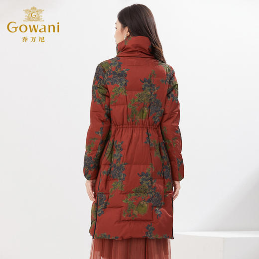 乔万尼冬中长款羽绒服收腰复古设计显瘦保暖双面穿EI4T666 商品图4