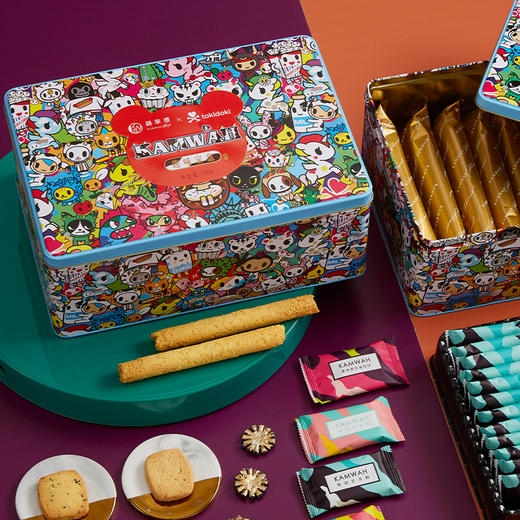 锦华糕点趣味宝盒765g手工原味蛋卷奶香酥曲奇饼干休闲零食伴手大礼包 商品图7