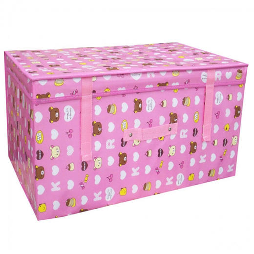 传枫 收纳盒 收纳箱大号有盖折叠衣物储物箱60X40X30（颜色随机发货） CF-2348 商品图3