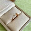 高冰种翡翠蛋面开口笑戒指18k玫瑰金镶嵌 商品缩略图1