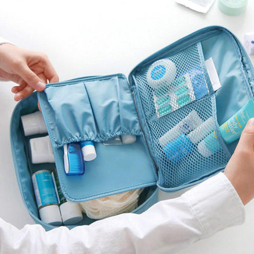 传枫 便携式洗漱包 防水多功能随身化妆包旅行男女收纳包 （颜色随机发出）CF-0022 商品图3