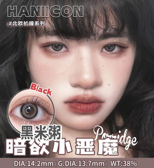 haniicon 半年抛 美瞳 黑米粥/脆沙沙 商品图0
